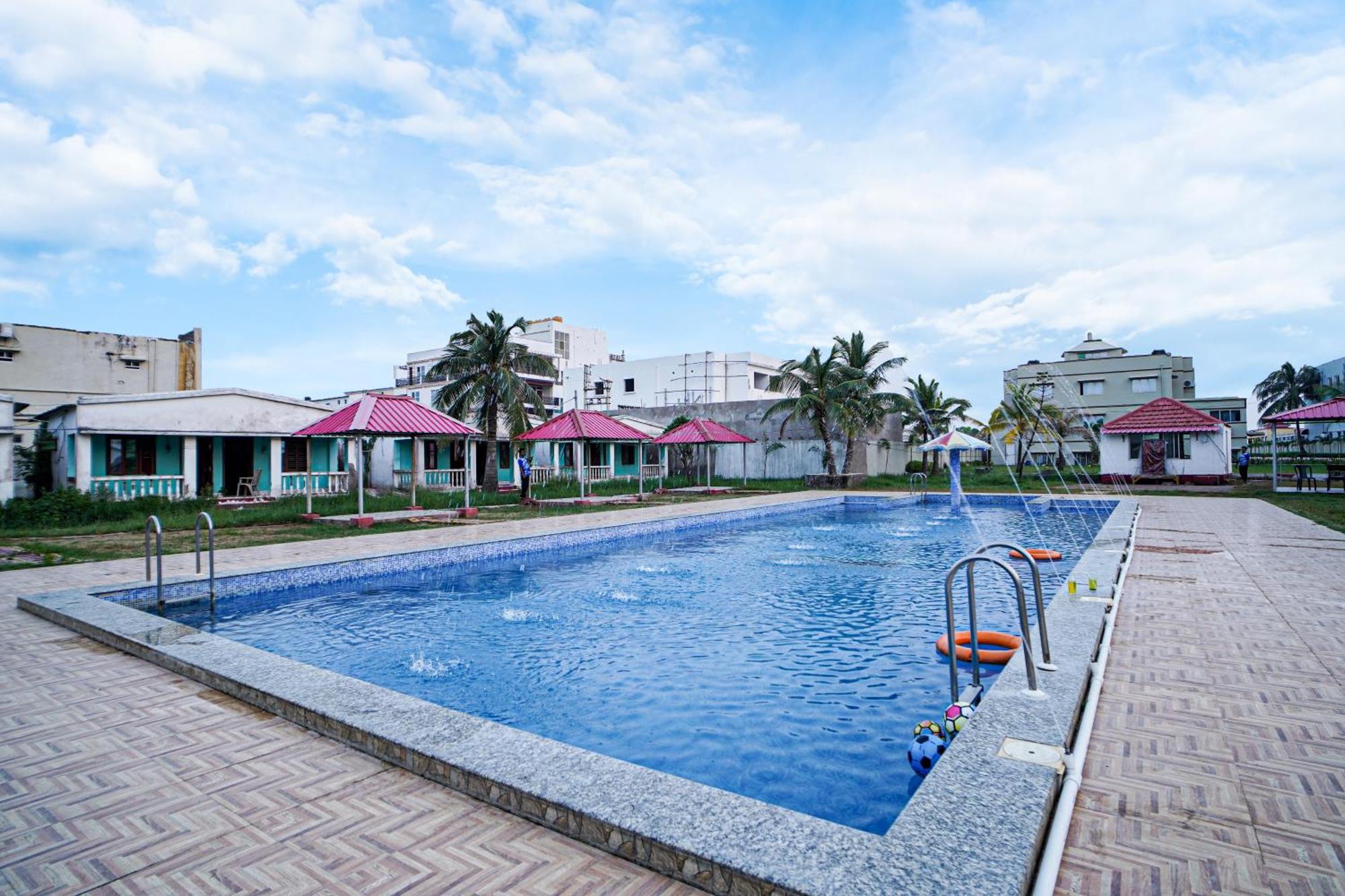 Silver Sand Eco Resort !! Beachfront !! With Biggest Pool And Huge Open Area !! Ideal For Weddings !! Couple Friendly !! Mandarmani Exterior foto